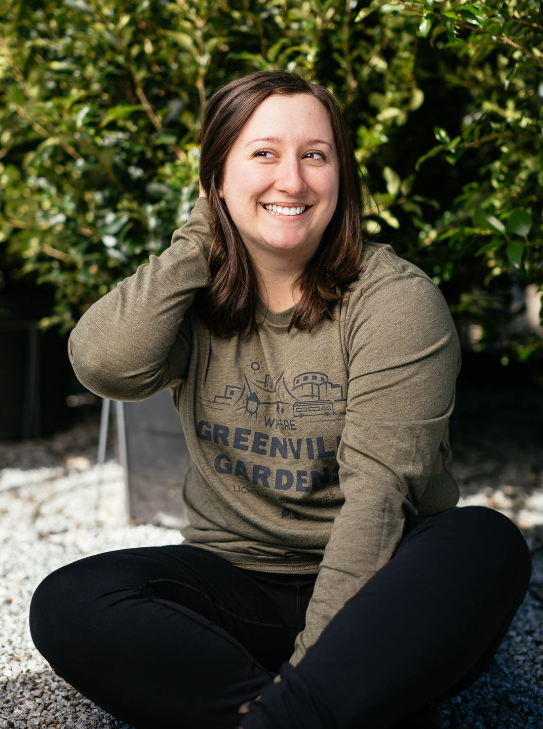Where Greenville Gardens | Olive Green | Long Sleeve