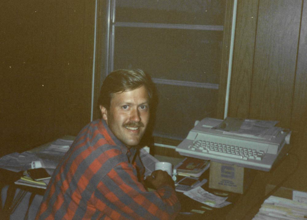 David Lichtenfelt at his desk in the nursery office in the early years